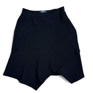 MAEVE (Anthropologie) mini asymmetrical Black Women's Skirt size 2